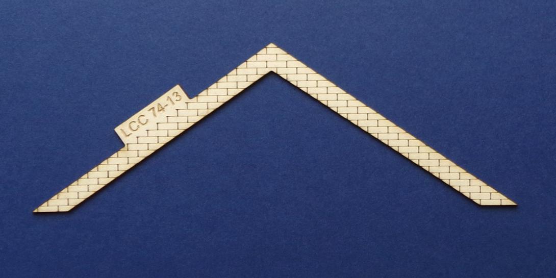 LCC 74-13 O gauge brick decoration for door panels Compatible with LCC 74-00.